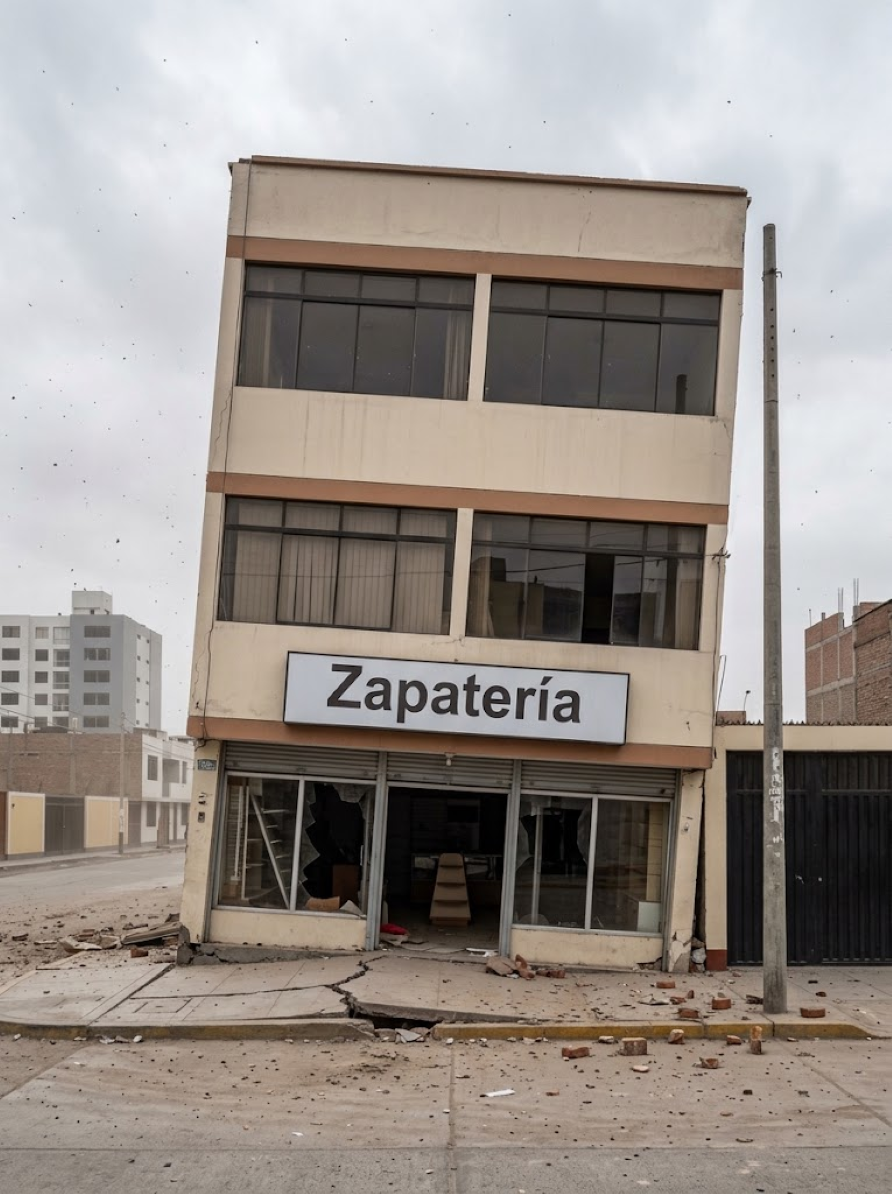 Inmueble inclinado